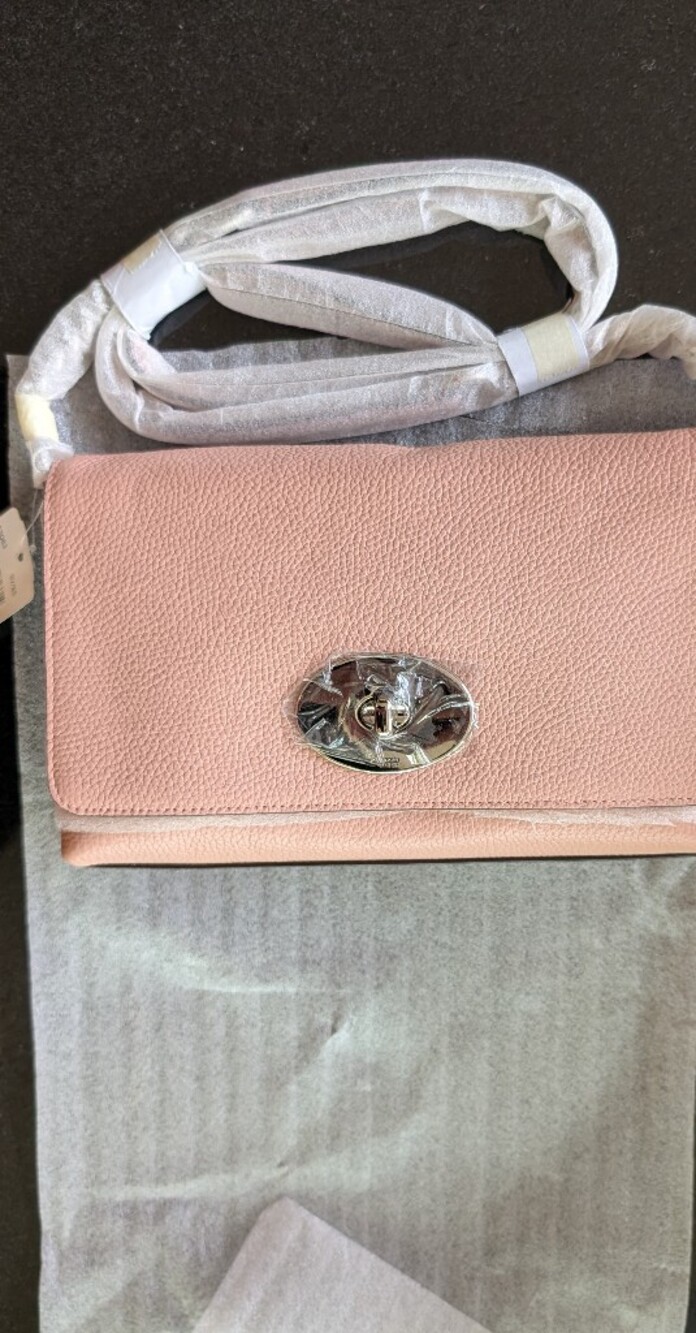 NWT Coach CROSSTOWN TURNLOCK FLAP Pebbled Leather CROSSBODY Bag in Blush-$195 - Picture 12 of 16